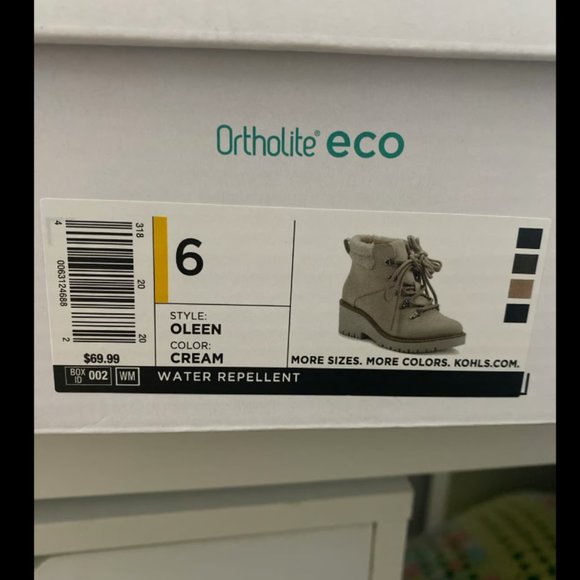 Size women's 6 cream colored Oleen boots, winter boots, water repellent shoes - Picture 2 of 5